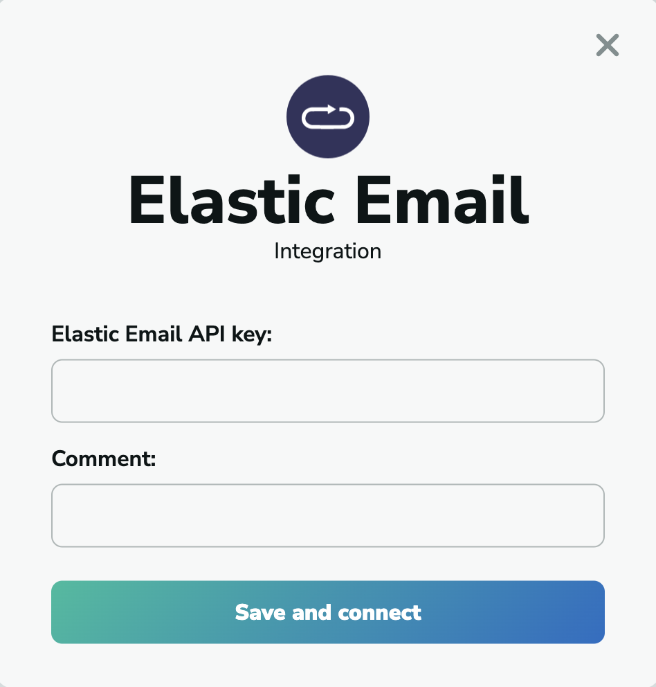 Elastic Email paste API Key for MillionVerifier integration