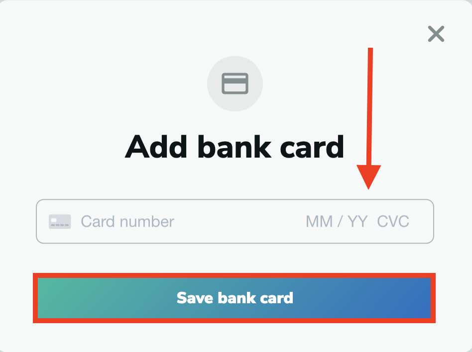 Save details of saved card in MillionVerifier