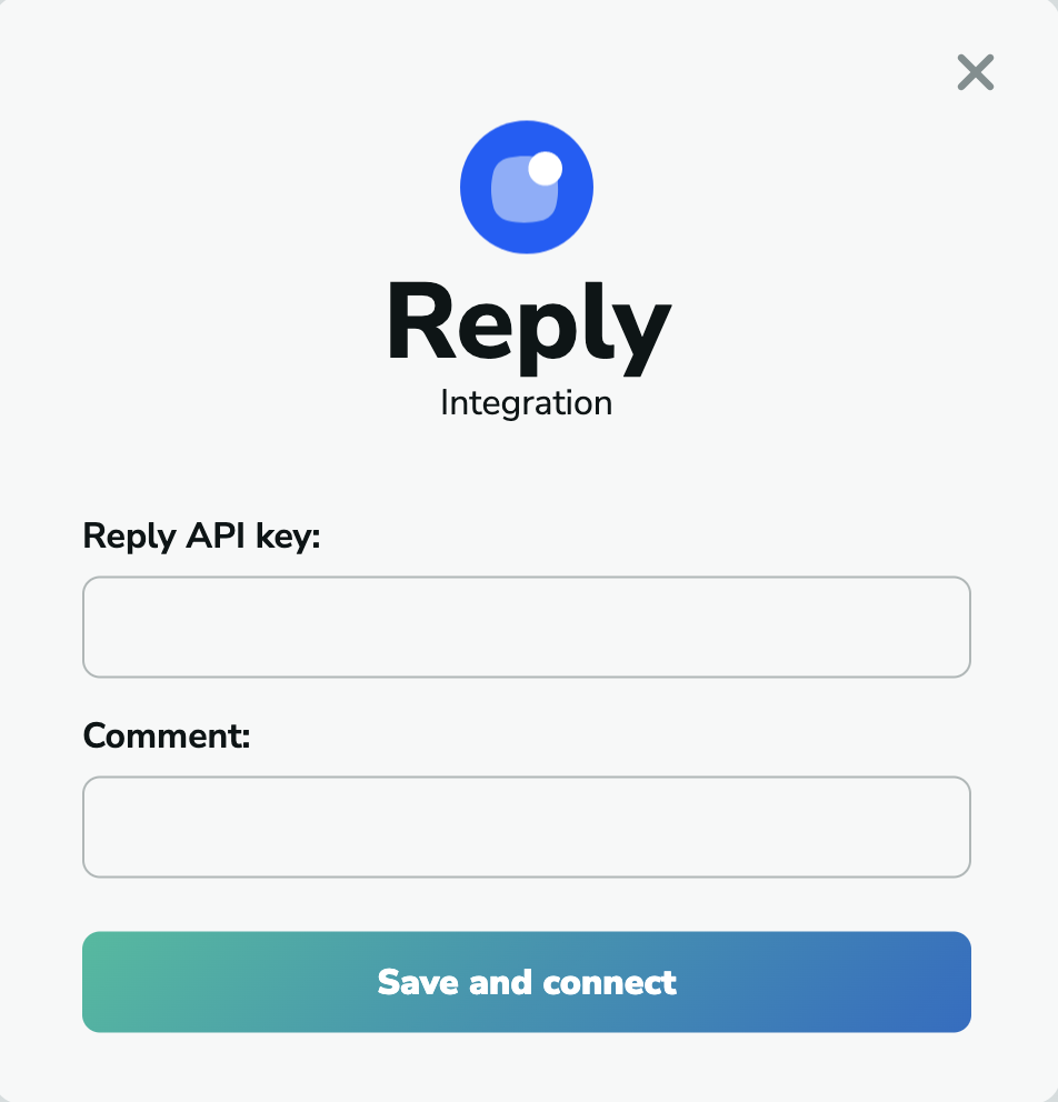 Reply paste API Key for integration in MillionVerifier