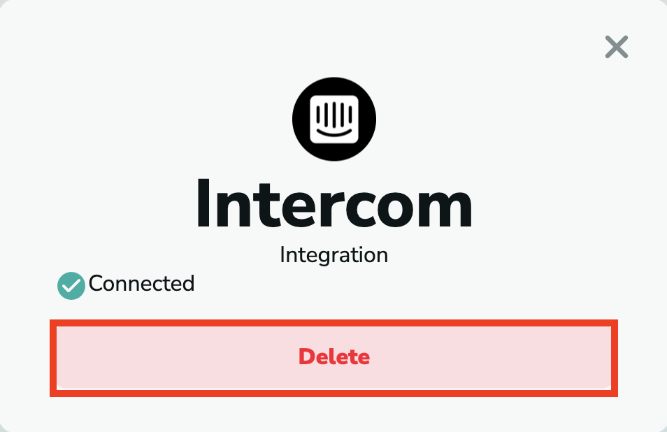 Intercom delete integration from MillionVerifier